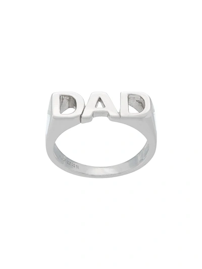 Shop Maria Black Dad Ring In Metallic