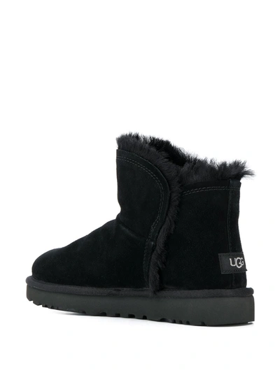 Shop Ugg Fluff Ankle Boots In Black