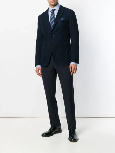 Dell'oglio Classic Long-sleeve Shirt In Blue