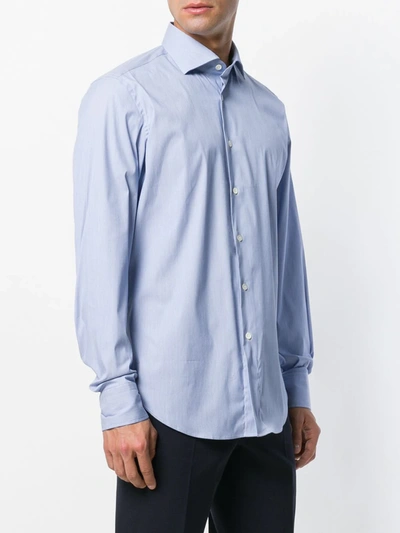 Shop Dell'oglio Classic Long-sleeve Shirt In Blue