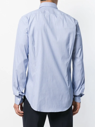 Dell'oglio Classic Long-sleeve Shirt In Blue