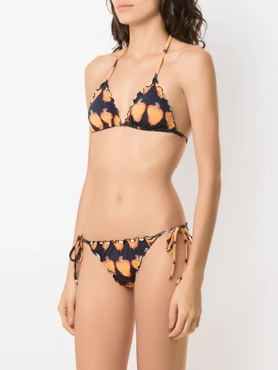 Shop Amir Slama Two-piece Bikini In Black