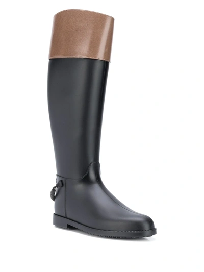 Shop Brunello Cucinelli Stirrup-strap Riding Boots In Black