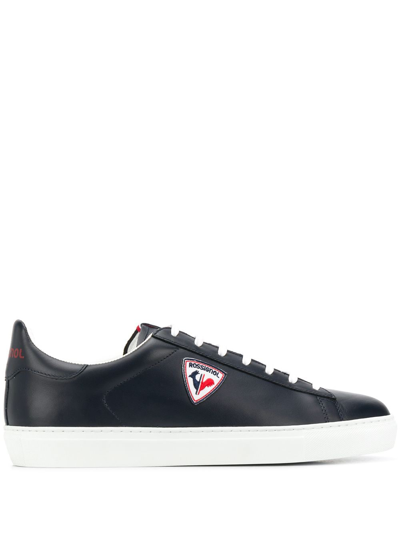 Shop Rossignol Logo Patch Low Top Sneakers In Blue