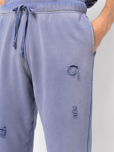 Shop John Elliott Thermal Lined Sweatpants In 蓝色
