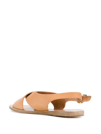 Shop Ancient Greek Sandals Maria Flat Sandals In Neutrals