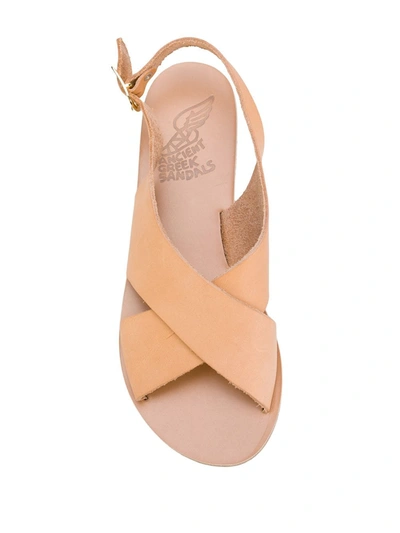 Shop Ancient Greek Sandals Maria Flat Sandals In Neutrals