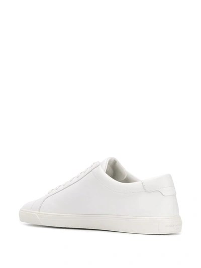 Shop Saint Laurent Andy Leather Sneakers In White