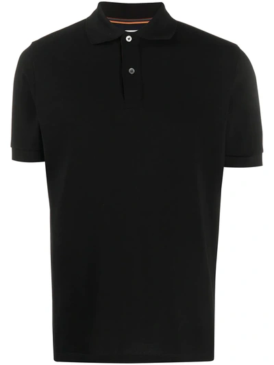 Shop Paul Smith Piqué Polo Shirt In Black