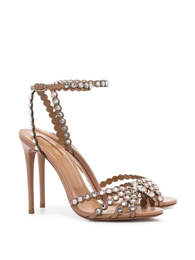 Aquazzura Tequila 105mm Sandals In Pink