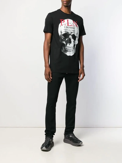 Shop Philipp Plein Skull Print T-shirt In Black