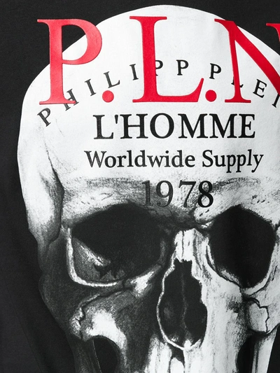 Shop Philipp Plein Skull Print T-shirt In Black