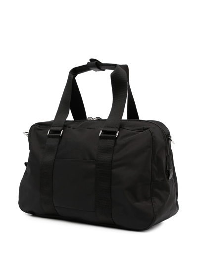 Agnès B. Logo Tag Small Holdall In 黑色