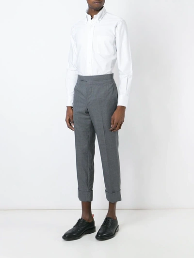 Shop Thom Browne Classic Oxford Shirt In White