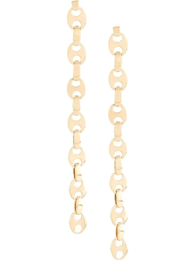 Rabanne Eight Nano Gold-tone Drop Earrings In Gold