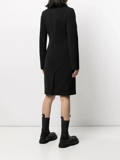 Shop Bottega Veneta Wool-blend Double-breasted Coat In Black