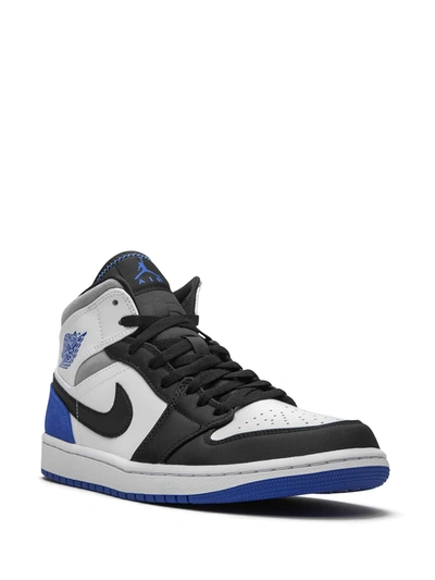 Shop Jordan Air  1 Mid Se "game Royal Black Toe" Sneakers In White