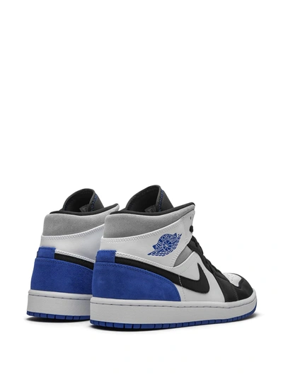 Shop Jordan Air  1 Mid Se "game Royal Black Toe" Sneakers In White