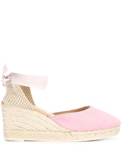 LACE-UP WEDGE ESPADRILLES