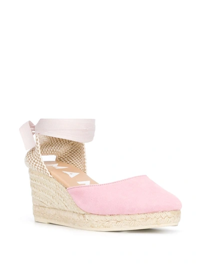 LACE-UP WEDGE ESPADRILLES