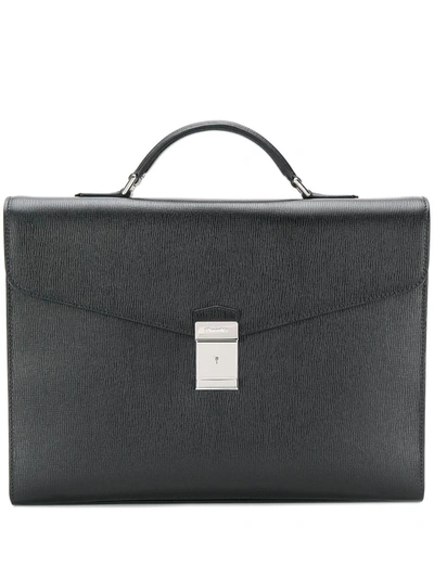 Shop Church's Warwick St James Leather Briefcase In Black
