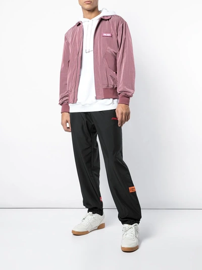 Palace Full-zipped Bomber Jacket In Pink