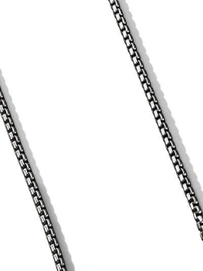 Shop David Yurman Sterling Silver Box Chain Necklace In Ss