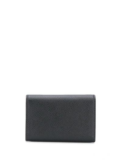 Shop Balenciaga Logo-print Card Case In Black