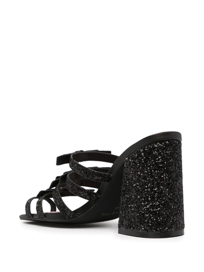 Shop Macgraw Dorothy Glitter-detail Sandals In Black