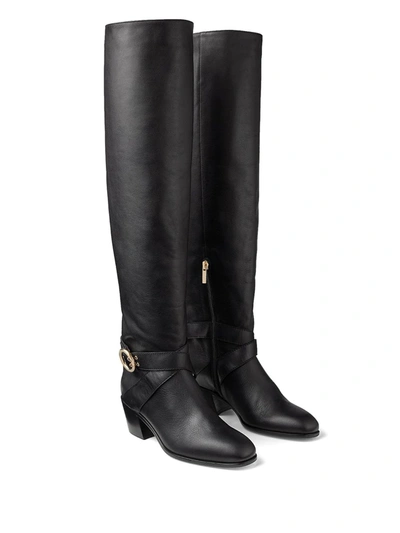 Shop Jimmy Choo Beca Over-the-knee Boots In Black