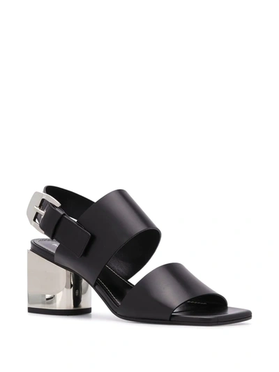 Shop Proenza Schouler Mirrored Heel 70mm Sandals In Black