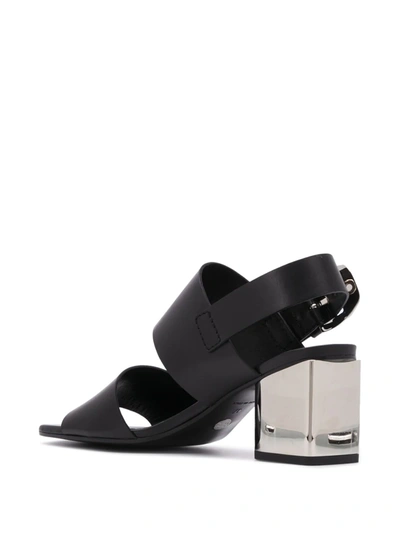 Shop Proenza Schouler Mirrored Heel 70mm Sandals In Black