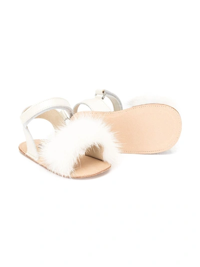 Shop Babywalker Embellished Flat Sandals In White