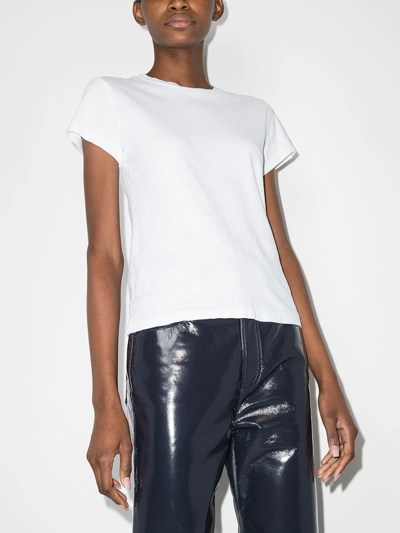 Re/done Solid-colour Crewneck T-shirt In White