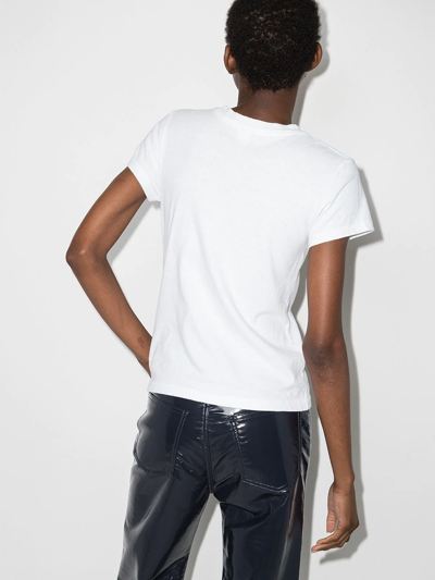 Re/done Solid-colour Crewneck T-shirt In White