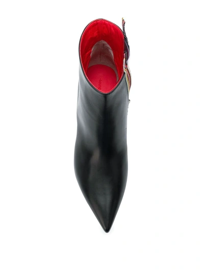Shop Marco De Vincenzo Stieflette Ankle Boots In F0cjk Black/multicolour