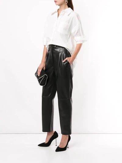 Anine Bing Mika Long-sleeve Shirt In White