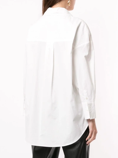 Anine Bing Mika Long-sleeve Shirt In White