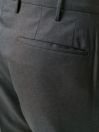 Shop Incotex Tailored Trousers In Grey