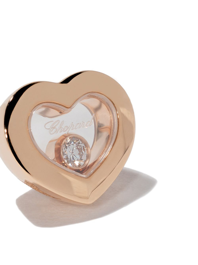 Chopard 18kt Rose Gold Happy Diamonds Icons Ear Pins In Rose Gold