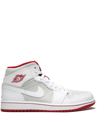 Shop Jordan Air  1 Mid Wb "hare" Sneakers In White