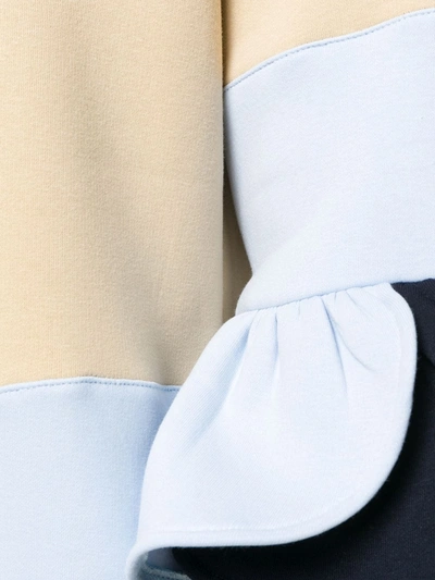Ioana Ciolacu Colour-block Frill Dress In Neutrals