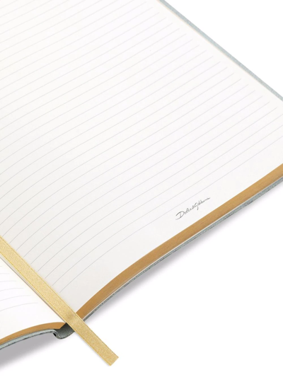 Dolce & Gabbana Large Blank Notebook Leather Cover Multicolor Unisex Onesize In Brown