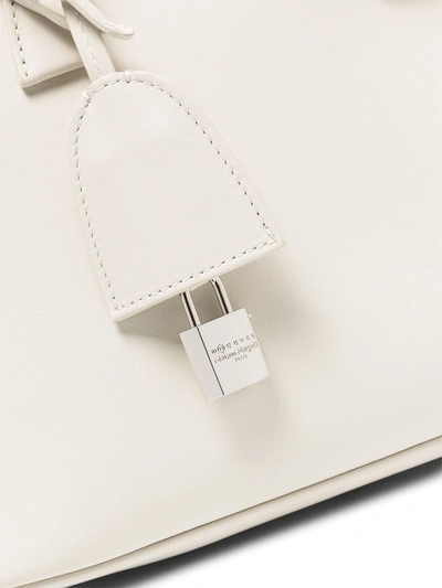 Shop Maison Margiela Mini 5ac Classique Top-handle Bag In Nude