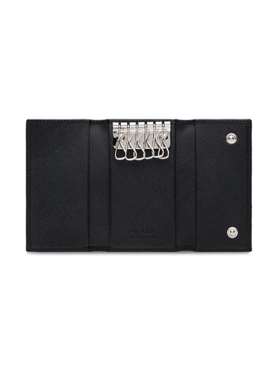 Prada Keyholder Wallet In Black