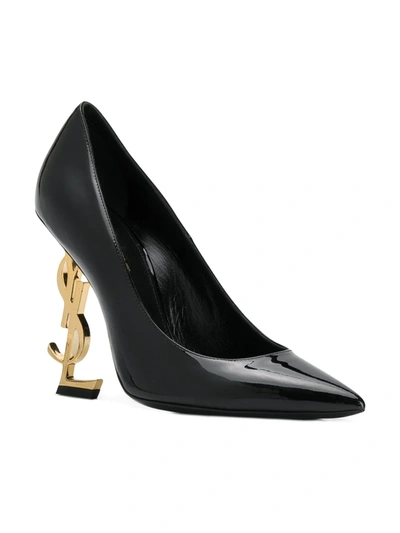 Saint Laurent Opyum Slingback Pumps In Black