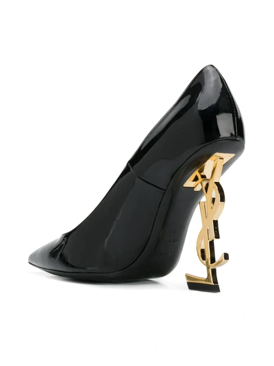 Saint Laurent Opyum Slingback Pumps In Black