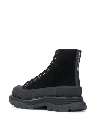 Shop Alexander Mcqueen Tread Slick Boots In Black