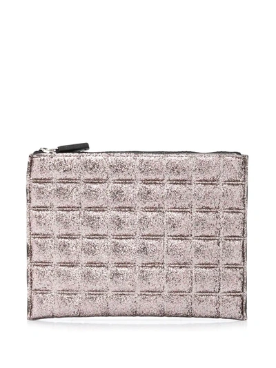 Shop No Ka'oi Metallic Quilted Clutch In 8