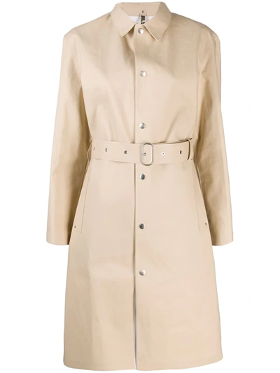 Shop Jil Sander X Mackintosh Belted Trench Coat In Neutrals